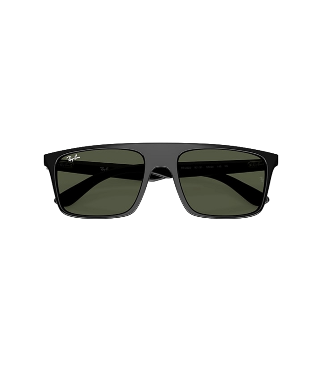 RAY-BAN RB2222 SUNGLASSES BLACK w/ GREEN