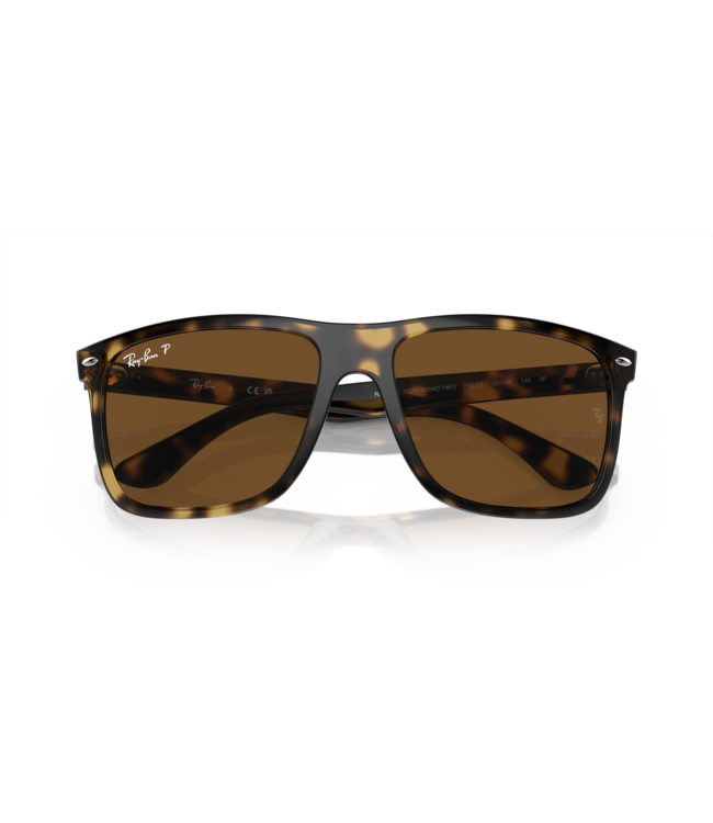 RAY-BAN BOYFRIEND TWO SUNGLASSES HAVANA w/ BROWN POLAR