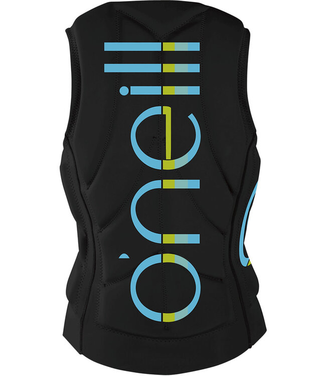 O'NEILL WOMENS SLASHER FULL-ZIP COMP VEST BLACK/BLACK 2026