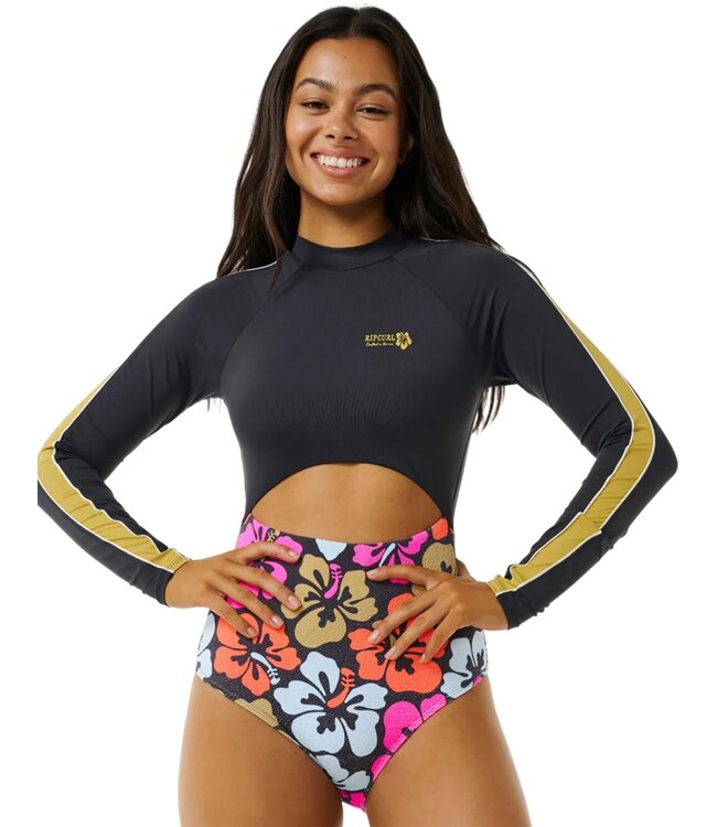 RIP CURL WOMENS HIBISCUS HEAT SPLICE SURF SUIT