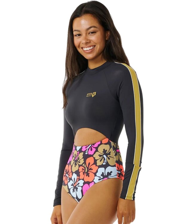 RIP CURL WOMENS HIBISCUS HEAT SPLICE SURF SUIT