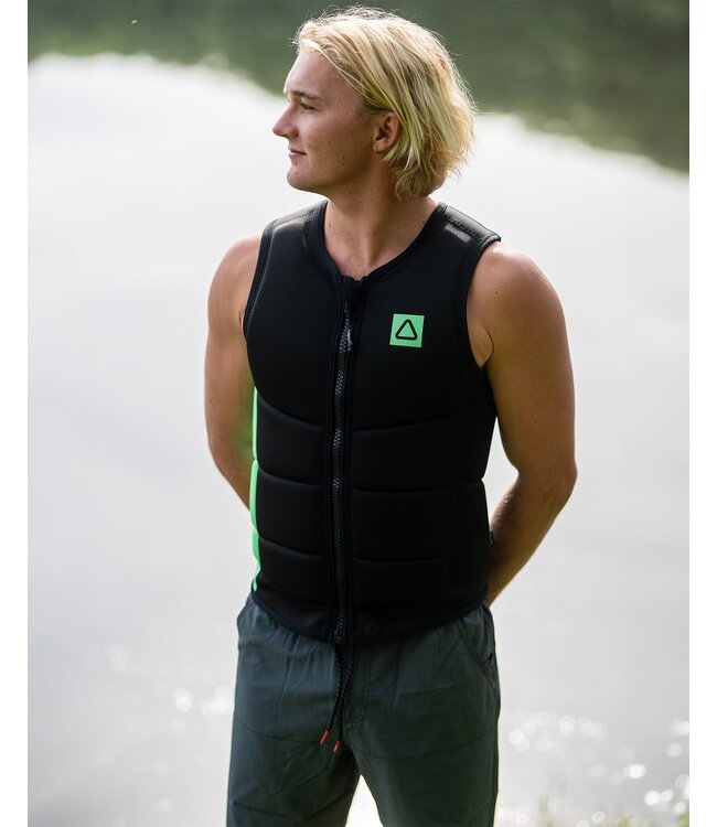 FOLLOW MENS CORP VEST BLACK/GREEN 2026