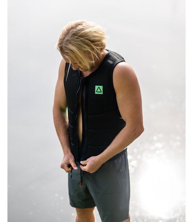 FOLLOW MENS CORP VEST BLACK/GREEN 2026
