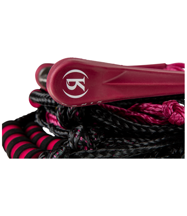 RONIX WOMENS BUNGEE SURF ROPE W/ 11" HANDLE w/ 25FT 4 SECT - MERLOT 2026