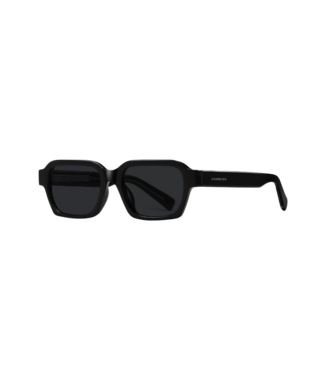 ASHBURY ASHBURY COGNAC BLACK GLOSS SUNGLASSES w/ GREY LENS