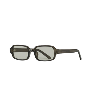 ASHBURY ASHBURY PATRON TRANSPARENT GREY SUNGLASSES w/ LIGHT GREEN LENS