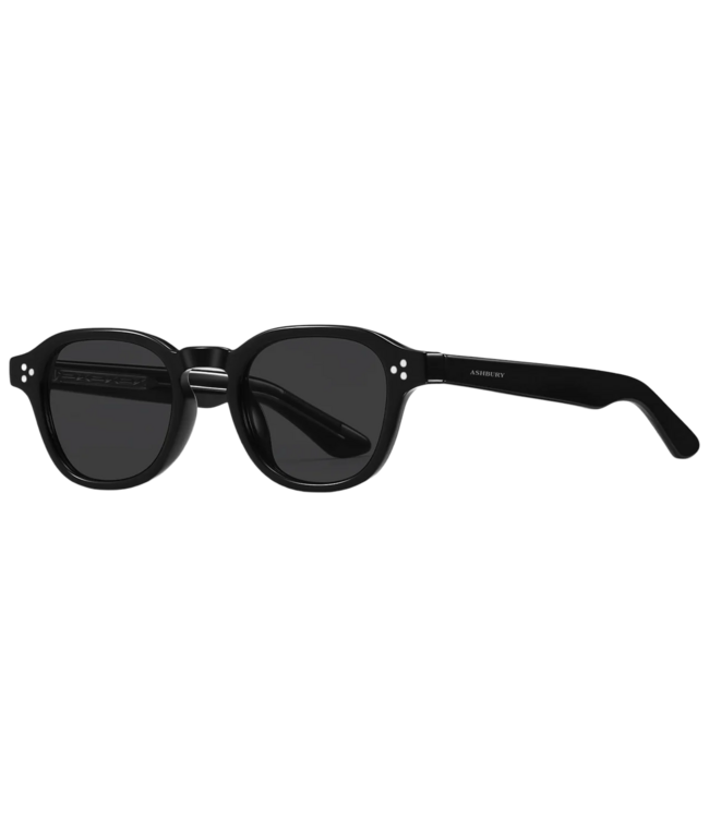 ASHBURY BELVEDERE BLACK GLOSS SUNGLASSES w/ GREY LENS