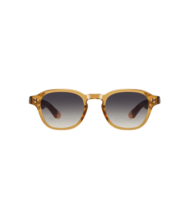 ASHBURY BELVEDERE TRANSPARENT SAFFRON SUNGLASSES w/ GRAD GREY LENS