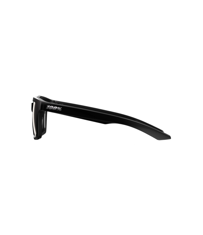 100% ERBA POLISHED BLACK SUNGLASSES w/ GREY POLAR