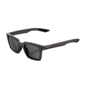 100% 100% ERBA MATTE DARK SMOKE SUNGLASSES w/ SMOKE