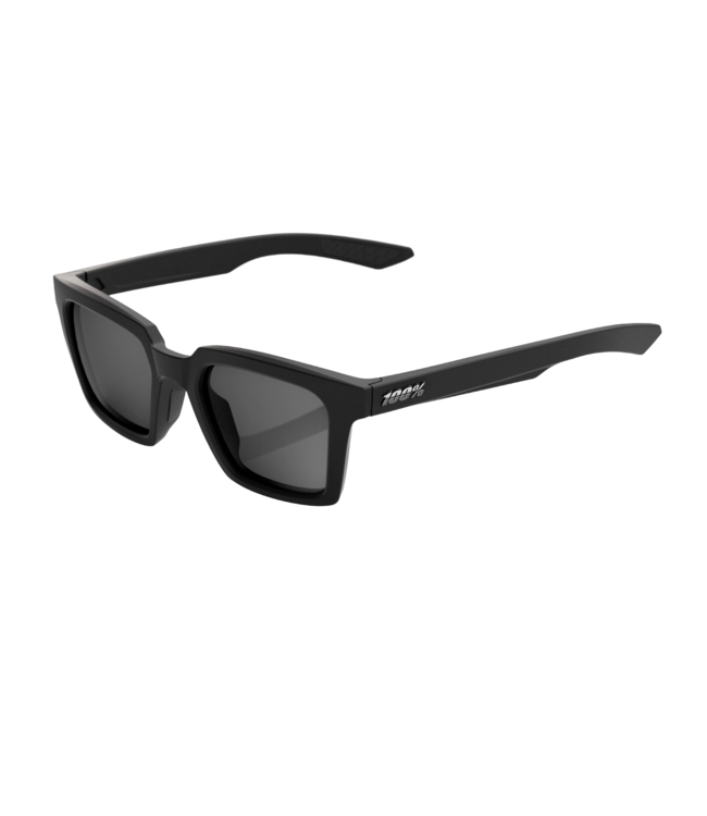 100% ERBA SOFT TACT BLACK SUNGLASSES w/ SMOKE