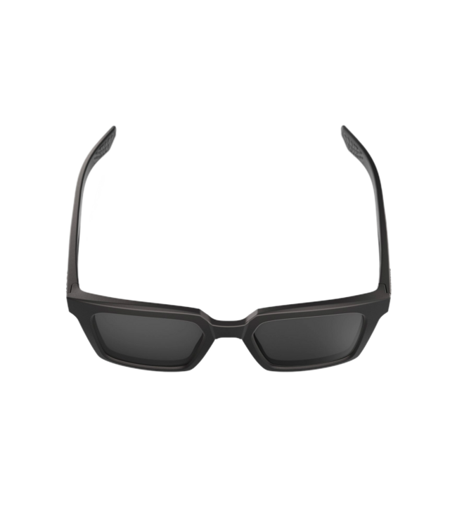 100% ERBA SOFT TACT BLACK SUNGLASSES w/ SMOKE