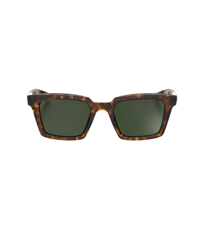 100% ERBA GLOSS HAVANA SUNGLASSES w/ GREY-GREEN