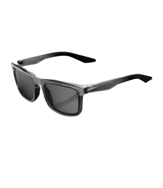 100% 100% BLAKE TRANSLUCENT SMOKE SUNGLASSES w/ SMOKE