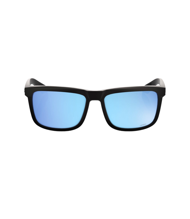 100% BLAKE MATTE BLACK SUNGLASSES w/ HIPER BLUE MIRROR