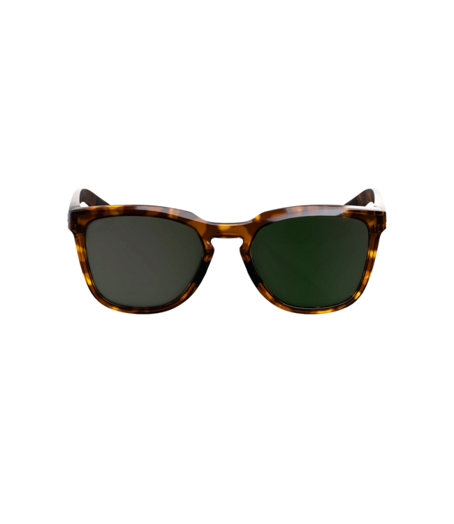100% HUDSON GLOSS HAVANA SUNGLASSES w/ GREY-GREEN