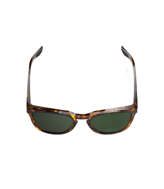 100% HUDSON GLOSS HAVANA SUNGLASSES w/ GREY-GREEN