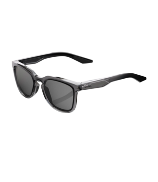 100% 100% HUDSON TRANSLUCENT SMOKE SUNGLASSES w/ SMOKE
