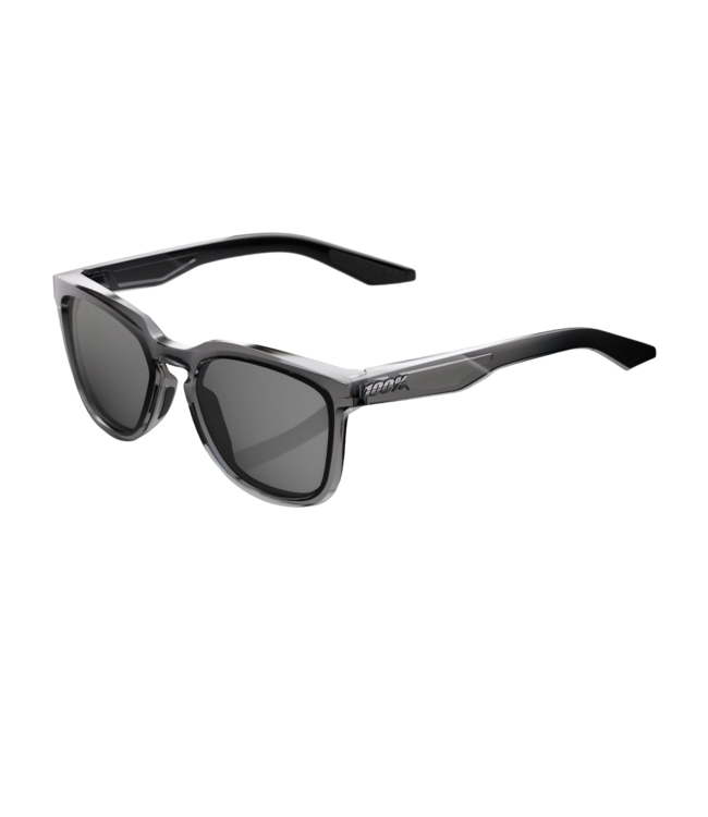 100% HUDSON TRANSLUCENT SMOKE SUNGLASSES w/ SMOKE