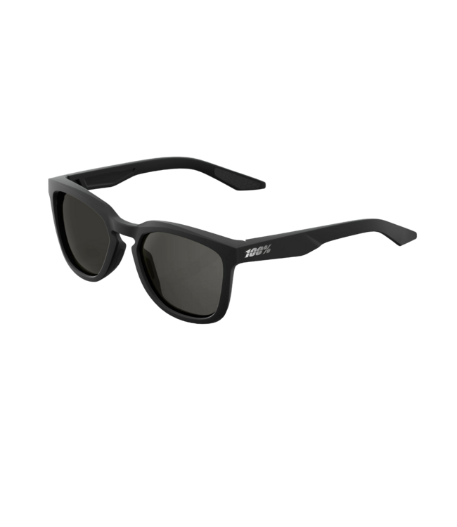 100% HUDSON SOFT TACT BLACK SUNGLASSES w/ SMOKE