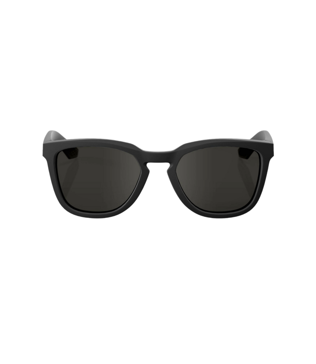 100% HUDSON SOFT TACT BLACK SUNGLASSES w/ SMOKE