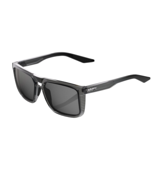 100% 100% RENSHAW TRANSLUCENT SMOKE SUNGLASSES w/ SMOKE