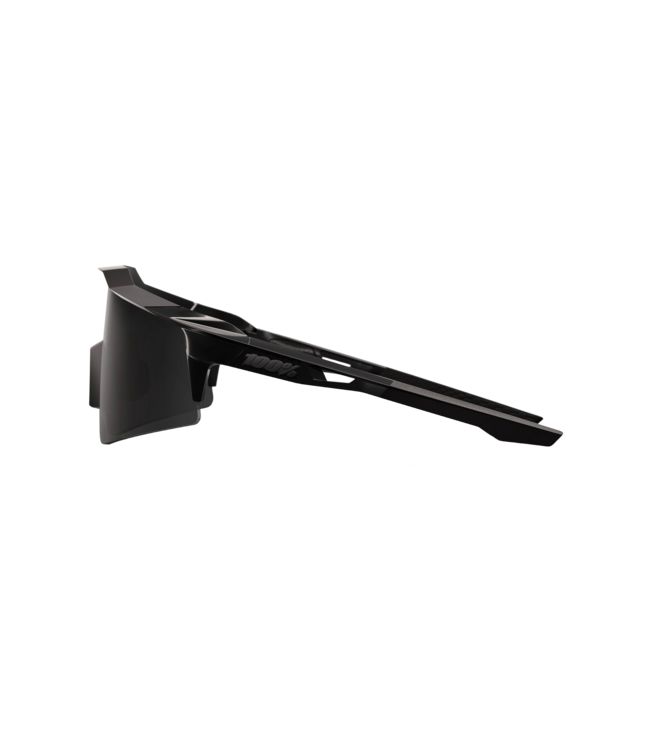 100% SPEEDCRAFT SL MATTE BLACK / GLOSS BLACK SUNGLASSES w/ BLACK MIRROR