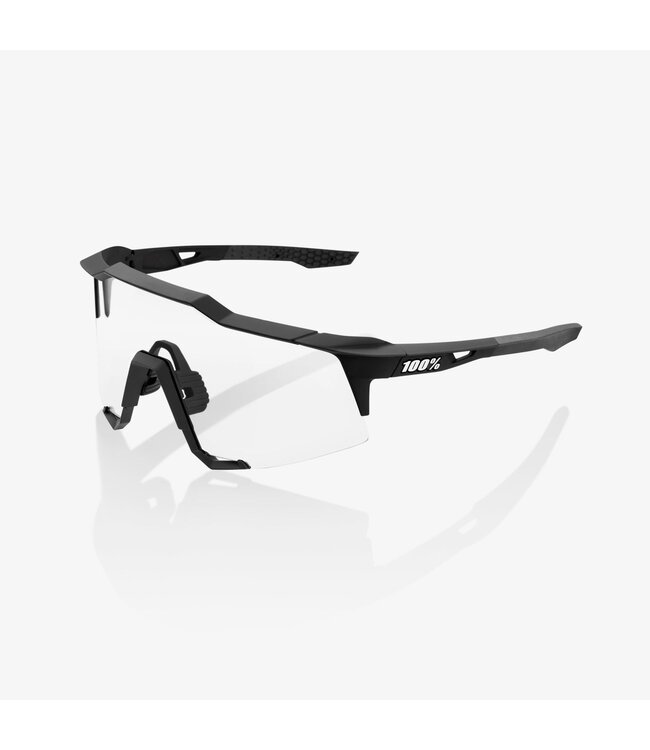 100% SPEEDCRAFT SOFT TACT BLACK SUNGLASSES w/ HIPER RED MIRROR