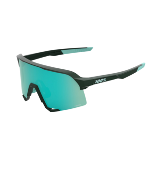 100% 100% S3 SOFT TACT JUNIPER SUNGLASSES w/ HIPER MINT MIRROR