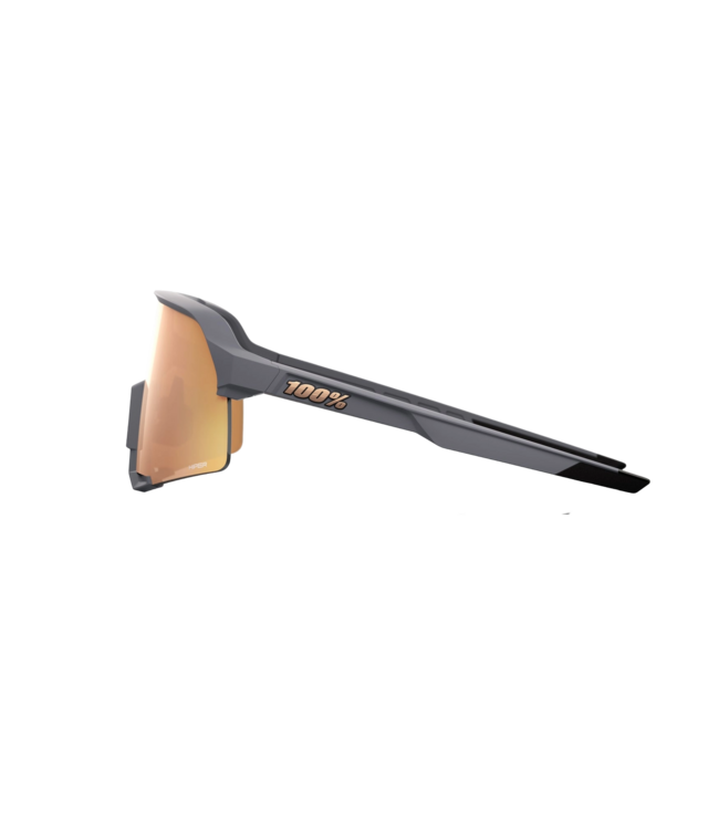 100% S3 SOFT TACT GREY SUNGLASSES w/ HIPER COPPER MIRROR