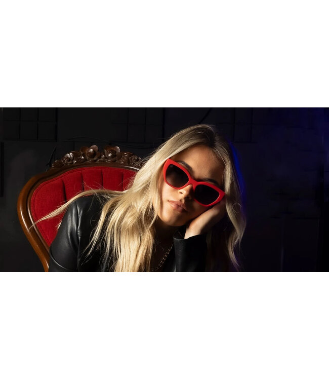 BLENDERS JADE SUNGLASSES RETRO RED w/ GRAD GREY POLAR