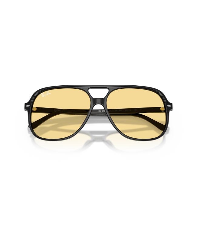 RAY-BAN BILL SUNGLASSES BLACK w/ YELLOW
