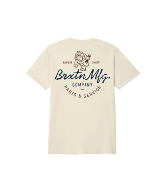 BRIXTON MENS TOLMAN SHORT SLEEVE TEE CREAM