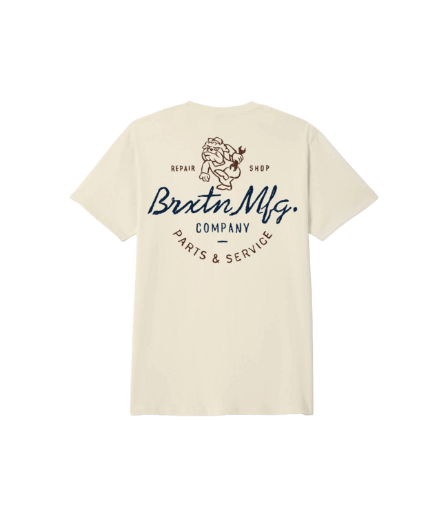BRIXTON MENS TOLMAN SHORT SLEEVE TEE CREAM