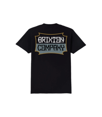 BRIXTON MENS PILLAR SHORT SLEEVE TEE BLACK