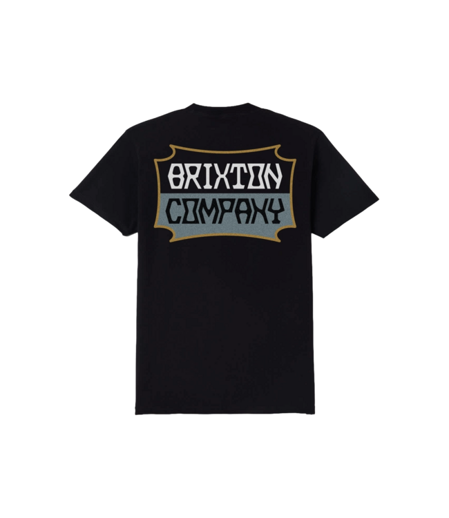 BRIXTON MENS PILLAR SHORT SLEEVE TEE BLACK