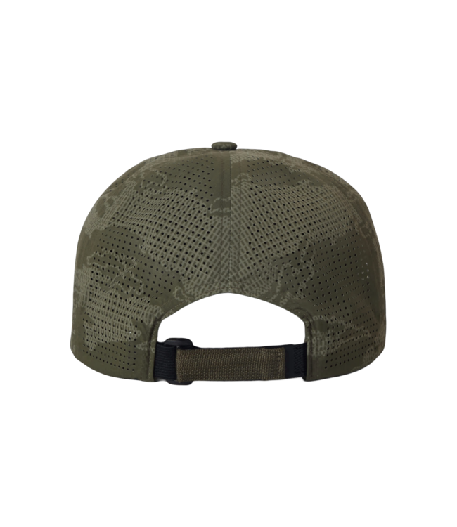 BRIXTON MENS JOURNEY MP PERFORMANCE SNAPBACK HAT OLIVE TIGER CAMO
