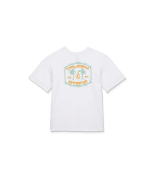VOLCOM VOLCOM BOYS 91 PALM SHORT SLEEVE TEE WHITE