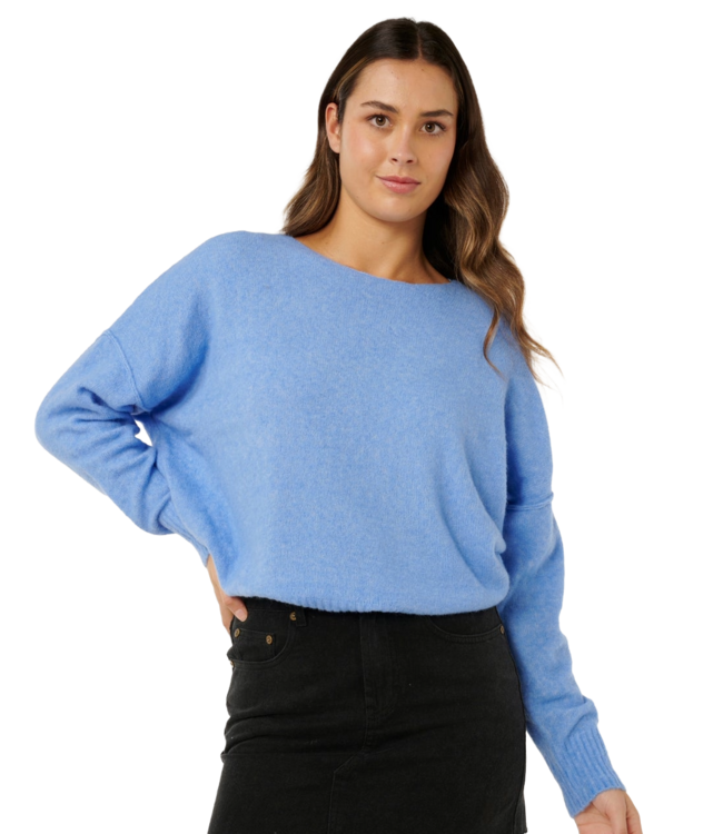 RIP CURL WOMENS EMILY SWEATER CORNFLOWER BLUE