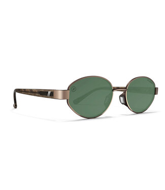BLENDERS BLENDERS AZURE EMERALD SUNGLASSES GLOSS BROWN w/ GREEN POLAR