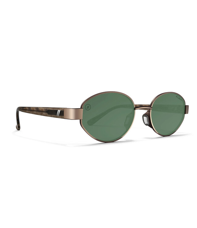 BLENDERS AZURE EMERALD SUNGLASSES GLOSS BROWN w/ GREEN POLAR