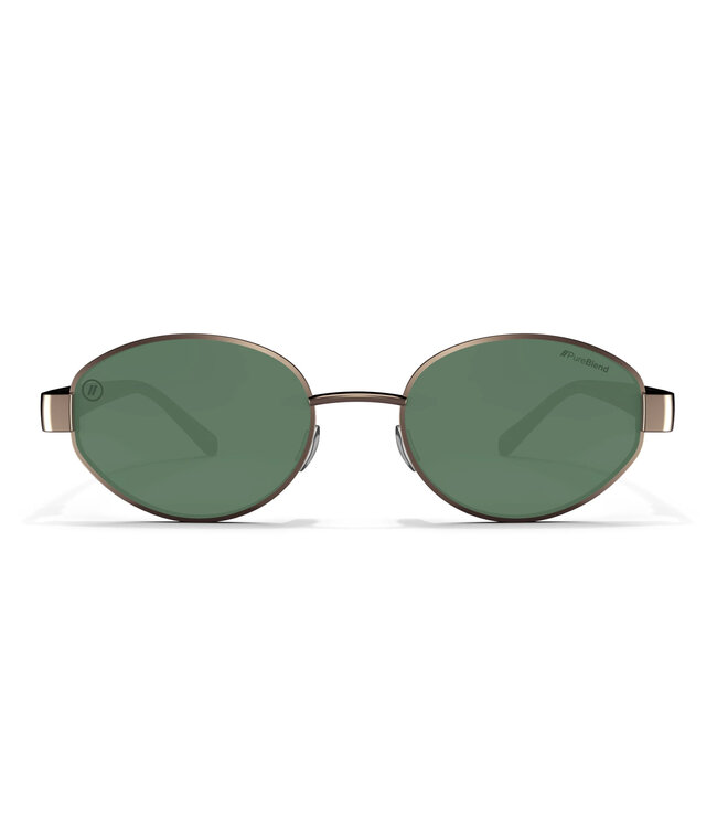 BLENDERS AZURE EMERALD SUNGLASSES GLOSS BROWN w/ GREEN POLAR