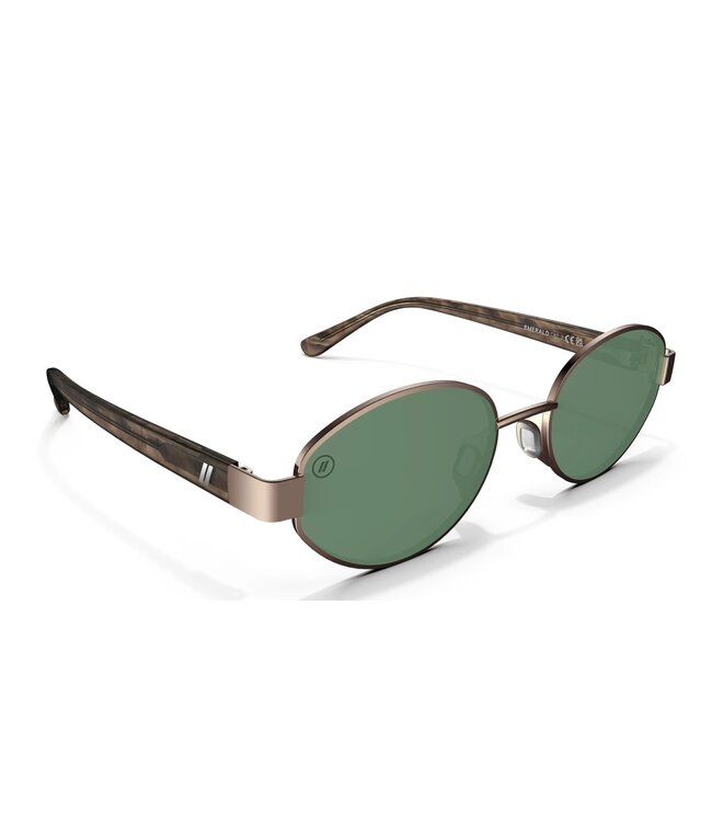 BLENDERS AZURE EMERALD SUNGLASSES GLOSS BROWN w/ GREEN POLAR