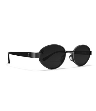 BLENDERS BLENDERS AZURE JET BLACK SUNGLASSES GLOSS GUNMETAL w/ SMOKE POLAR