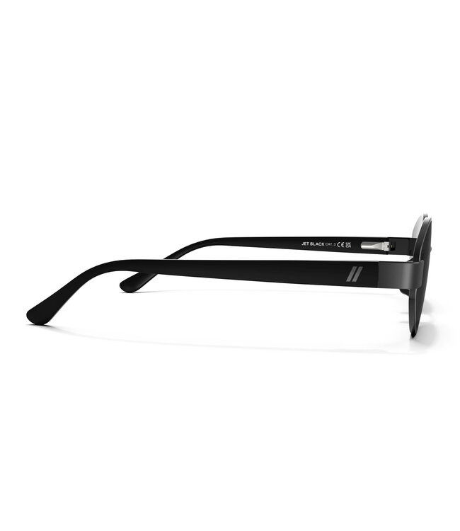 BLENDERS AZURE JET BLACK SUNGLASSES GLOSS GUNMETAL w/ SMOKE POLAR