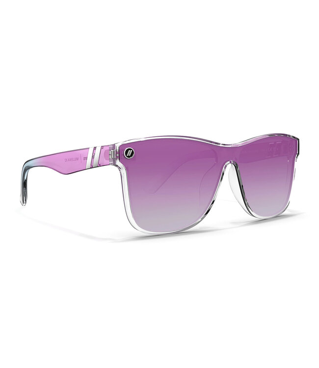 BLENDERS MILLENIA X2/S BERRY LOUD SUNGLASSES CRYSTAL CLEAR w/ PLUM GRAD POLAR LENS
