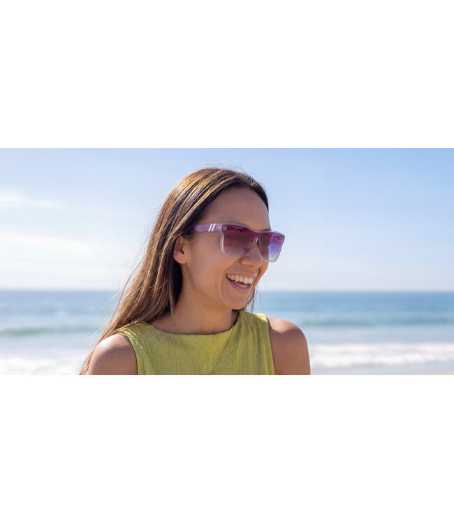 BLENDERS MILLENIA X2/S BERRY LOUD SUNGLASSES CRYSTAL CLEAR w/ PLUM GRAD POLAR LENS
