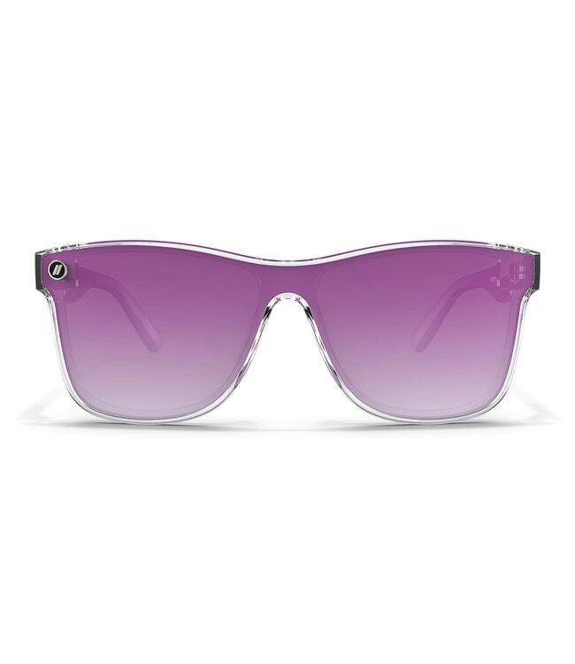 BLENDERS MILLENIA X2/S BERRY LOUD SUNGLASSES CRYSTAL CLEAR w/ PLUM GRAD POLAR LENS