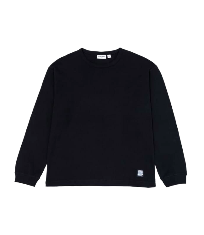 BEYOND MEDALS BAEKKEL WAFFLE LONG SLEEVE TEE BLACK