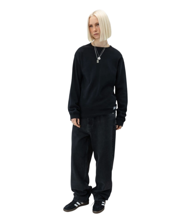 BEYOND MEDALS BAEKKEL WAFFLE LONG SLEEVE TEE BLACK